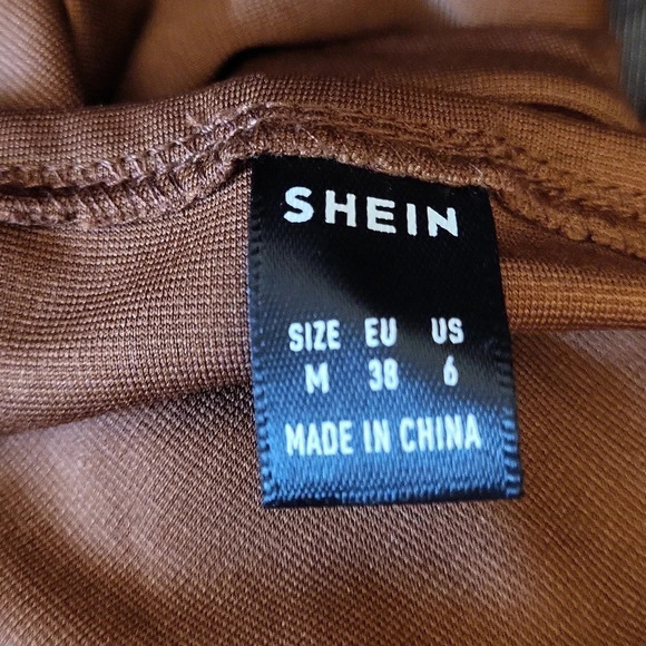 Shein V Neck Open Back Bodysuit Sexy One Piece Bodysuit - Picture 5 of 5